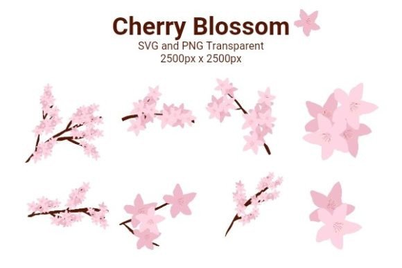 Cherry Blossom Graphics for Local Branding
