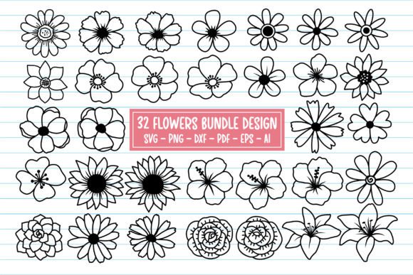 Flower SVG Bundle Graphics for Creative Sellers