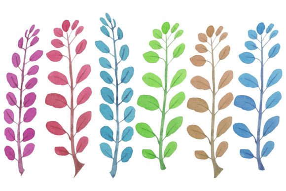 Flowers and Leaves Set