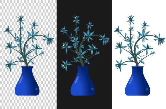 Flowers in a Vase Graphics for Branding and Marketing