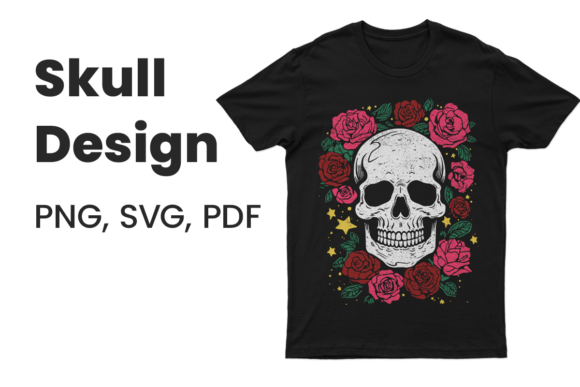 Skull Roses Vector Art for Crafters and Designers