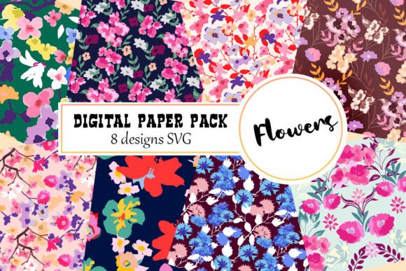 Watercolor Flowers Svg Graphics for Crafters
